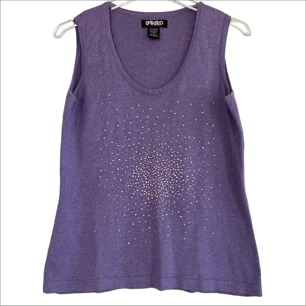 SPIRITED sleeveless sweater pullover size S